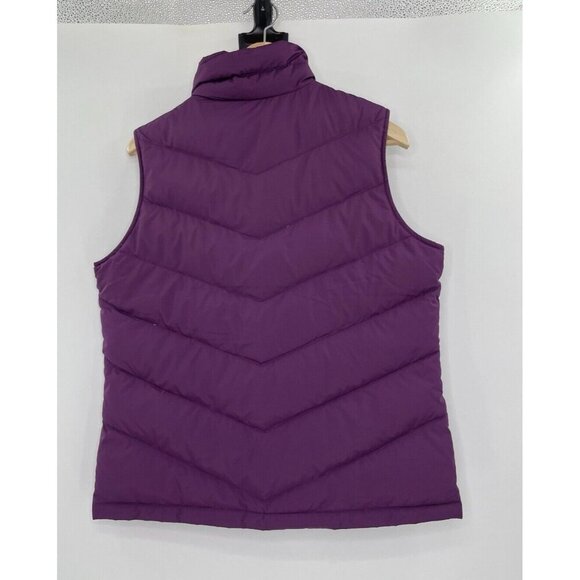 Lands’ End Women’s Purple 80% Down 20% Feathers Filled Puffer Zip Vest‎ Sz M - Picture 2 of 10